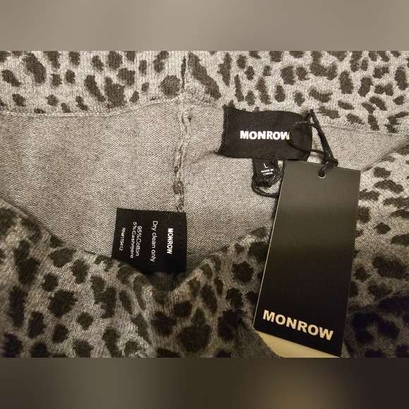 Monrow mini leopard Sweats/Joggers - Picture 8 of 8